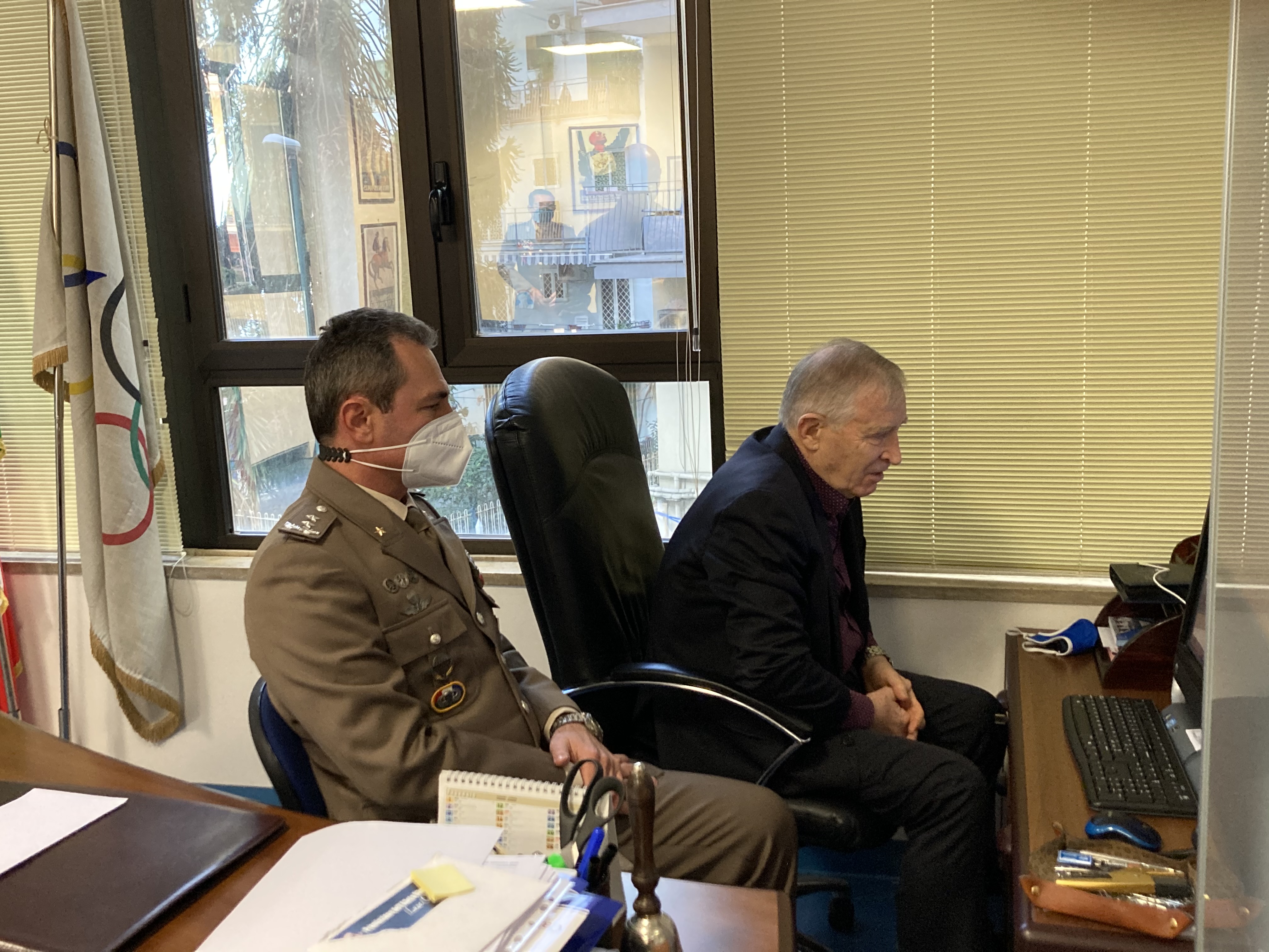 1. Un momento della video conferenza